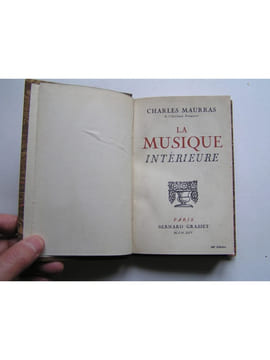 La musique intérieure.. Charles Maurras