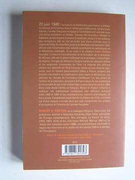 L'Armée de Vichy. Le corps des officiers français. 1940 - 1944. Robert O. Paxton