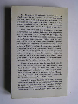 Le complot des généraux contre Hitler.. Gert Buchheit