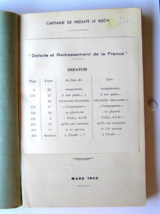 Défaite et redressement de la France. Information nationale pour les marins
