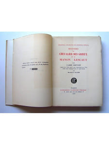 Histoire du chevalier des Grieux et de Manon Lescaut