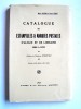 Catalogue des estampilles et marques postales d'Alsace et de Lorraine. 1698 à 1870. Maurice Langlois et Gérard Gilbert
