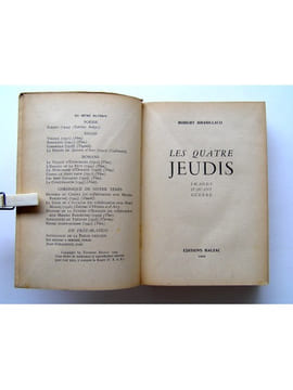 Les quatre jeudis. Images d'avant-guerre. Robert Brasillach