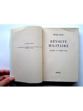 Révolte militaire. Alger, 22 avril 1961. Henri Azeau