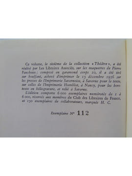 Une pièce rose, deux pièces noires. Jean Anouilh