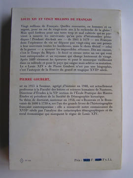 Louis XIV et vingt millions de Français. Pierre Goubert