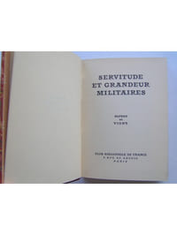 Servitude et grandeur militaires