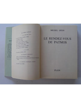 Le rendez-vous de Patmos. Michel Déon