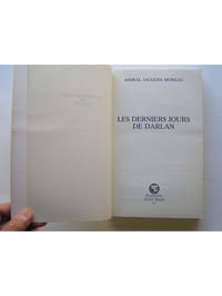 Les derniers jours de Darlan.