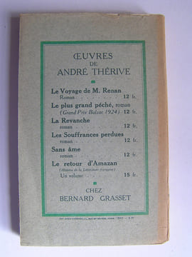 Le charbon ardent. André Thérive