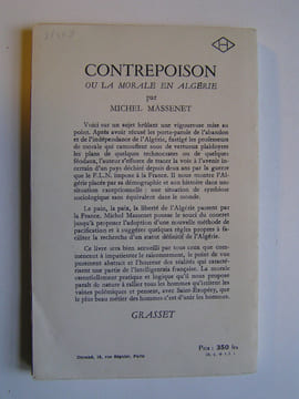 Contrepoison ou la morale en Algérie. Michel Massenet