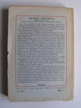Ma mission au Maroc. Gilbert Grandval