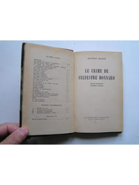 Le crime de Sylvestre Bonnard