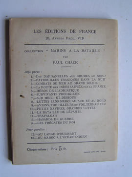 Hasards de guerre. Paul Chack