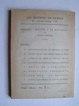 Héros de l'Adriatique. Paul Chack