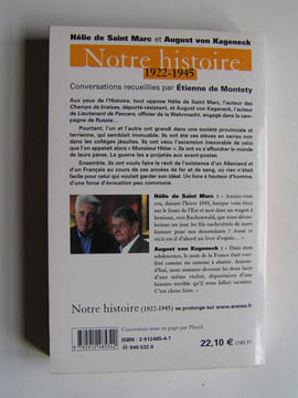Notre histoire. 1922 - 1945. Hélie de Saint-Marc