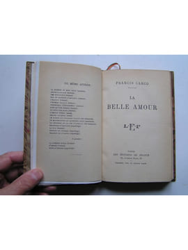 La belle amour. Francis Carco