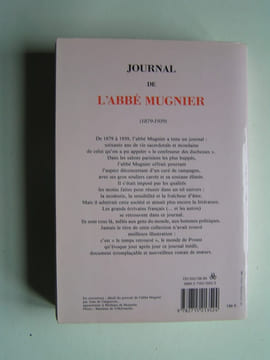 Journal de l'Abbé Mugnier. 1879 - 1939. Abbé Mugnier