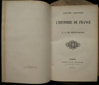 Œuvres complètes - Analyse raisonnée de l'histoire de France - Tome 8.