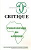 Philosopher en Afrique.. COLLECTIF AUTEURS