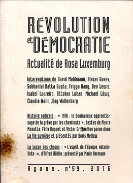 Révolution et démocratie - Actualité de Rosa Luxemburg.. COLLECTIF AUTEURS