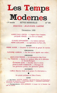Les Temps Modernes n°166