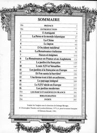 Histoire des jardins.