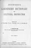 Johnson's Gardeners' Chronicle and cultural instructor.. FRASER (J.), HEMSLEY (A.)