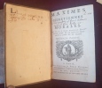 Maximes chr&eacute;tiennes et morales en deux parties par le R. P. Dom Armand Jean, Ancien abb&eacute; de la Maison-Dieu Nostre Dame de la Trappe , A Paris chez ...