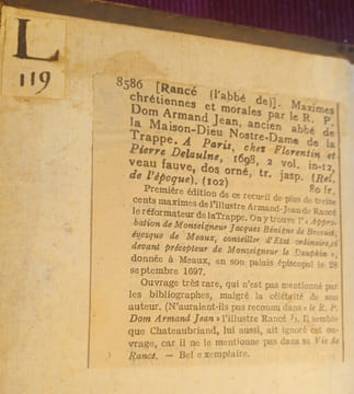 Maximes chrétiennes et morales en deux parties par le R. P. Dom Armand Jean, Ancien abbé de la Maison-Dieu Nostre Dame de la Trappe , A Paris chez ...