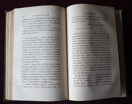 L'Algérie Française , C. de Feuillide , Henri Plon, imprimeur-éditeur , Amyot, éditeur , Bestel, éditeur 1856 , Histoire , Algérie , Colonialisme , ...