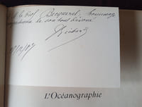 L'Océanographie , Jules Richard , Vuibert & Nony 1907 , Envoi autographe dédicace de Jules Richard au Professeur Jean Becquerel , Reliure , Histoire des sciences , Biologie Marine , Navigation , Bibliophilie