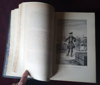Histoire de l'école navale et des institutions qui l'ont précédée par un ancien officier , avec lettre préface du Vice-Amiral Jurien de la Gravière , Quarante compositions hors texte par Paul Jazet gravées sur bois par Méaulle , Maison Quantin 1889 , Histoire militaire , Marine Française , Militaria , Reliure