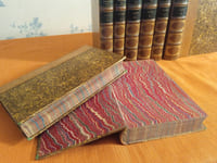 Histoire de la Restauration , Alfred Nettement , en 8 tomes reliés demi basane , Jacques Lecoffre et Cie 1860 à 1872 ,T. 1 : Restauration de 1814. Cent jours - T. 2 : Restauration de 1814. Cent jours (II) - T. 3 : Règne de Louis XVIII. Chambre de 1815 - T. 4 : Règne de Louis XVIII. Ministère de Richelieu-Decazes - T. 5 : Règne de Louis XVIII. Ministère Dessolle et Decazes, Decazes président du conseil, Second ministère de Richelieu - T. 6 : Règne de Louis XVIII. Ministère de M. de Villèle, Première phase, Décembre 1821 à Septembre 1824 - T. 7 : Règne de Charles X. Ministère de M. de Villèle, Seconde phase, Septembre 1824 à Janvier 1828 - T.8 8 : Règne de Charles X. Ministère de M. de Martignbac, Janvier 1828 au 9 août 1829, Ministère de M. de Polignac du 9 août 1829 au 29 juillet 1830, Révolution de Juillet