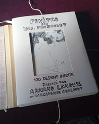 Fenêtre sur Jef. Friboulet , Port folio de 100 dessins inédit Préfacé par Armand Lanoux de l'Académie Française , Binesse 1977 , Beaux Arts , Art contemporain , Art du Vingtième siècle , Dessin , Bibliophilie , Tirage limité , Edition originale