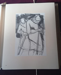 Fenêtre sur Jef. Friboulet , Port folio de 100 dessins inédit Préfacé par Armand Lanoux de l'Académie Française , Binesse 1977 , Beaux Arts , Art contemporain , Art du Vingtième siècle , Dessin , Bibliophilie , Tirage limité , Edition originale