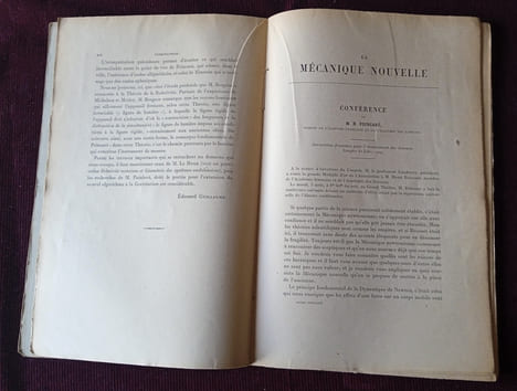 Henri Poincaré , La Mécanique Nouvelle , Conférence, Mémoire et Note sur la Théorie de la Relativité , Introduction de M. Edouard Guillaume , ...