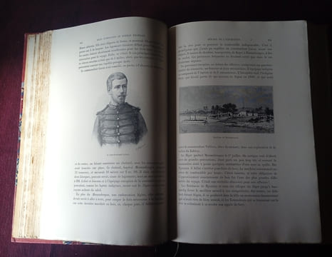 Lieutenant-Colonel Joseph Gallieni , Deux Campagnes au Soudan Français 1886-1888 , Préface de M. Victor Duruy , 163 gravures sur bois d'après les ...
