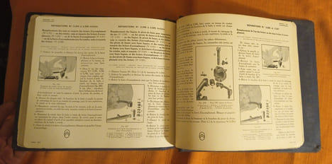 Dictionnaire des réparations Citroën 10 cv , B.14 , B.15 Modèles 1928 , édité par la Société Anonyme André Citroën , Librairie Centrale des Sciences ...