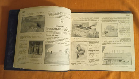 Dictionnaire des réparations Citroën 10 cv , B.14 , B.15 Modèles 1928 , édité par la Société Anonyme André Citroën , Librairie Centrale des Sciences ...