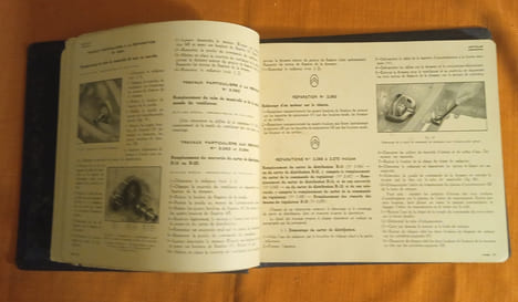 Dictionnaire des réparations Citroën 10 cv , B.14 , B.15 Modèles 1928 , édité par la Société Anonyme André Citroën , Librairie Centrale des Sciences ...