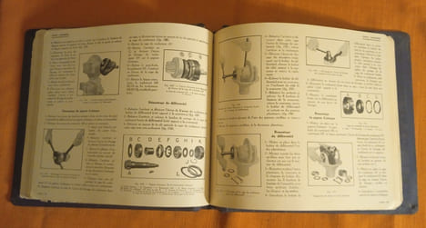 Dictionnaire des réparations Citroën 10 cv , B.14 , B.15 Modèles 1928 , édité par la Société Anonyme André Citroën , Librairie Centrale des Sciences ...