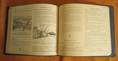Dictionnaire des réparations Citroën 10 cv , B.14 , B.15 Modèles 1928 , édité par la Société Anonyme André Citroën , Librairie Centrale des Sciences ...