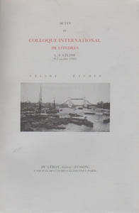 Actes du colloque international de Londres