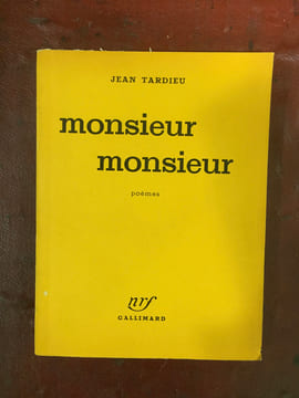 Monsieur, Monsieur. TARDIEU JEAN