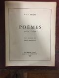 Poèmes 1923 1958. MESENS EDOUARD LEON THEODORE
