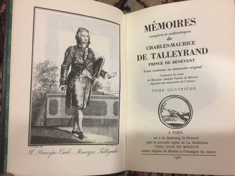 Mémoires. TALLEYRAN CHARLES MAURICE