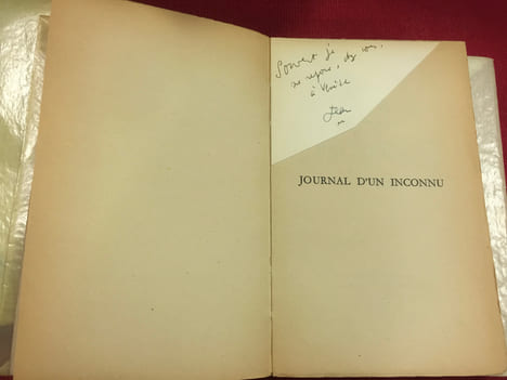 Journal d'un inconnu. COCTEAU JEAN
