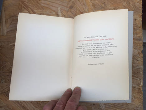 Ouvres complètes - volume VII. JEAN COCTEAU
