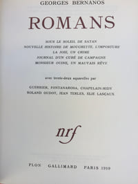 Romans : Sous le soleil de Satan. Nouvelle histoire de Mouchette. L'imposture. La joie. Un crime. Journal d'un curé de campagne. Monsieur Ouine. Un mauvais rêve